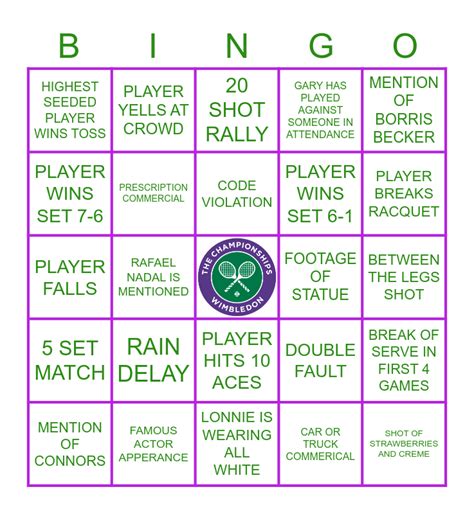 wimbledon 2022 bingo